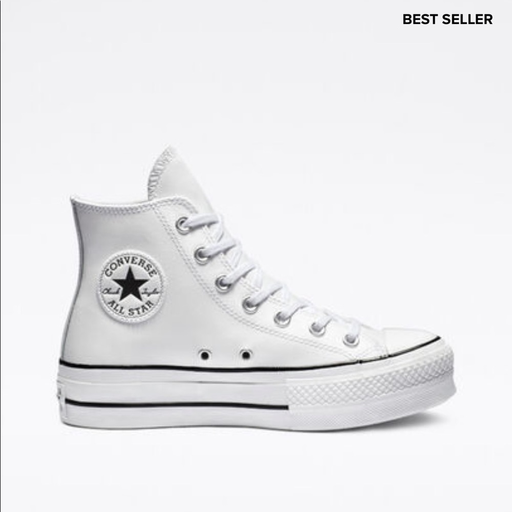 Converse Clean Leather Platform Chuck Taylor